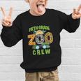 Fifth Grade Zoo Crew Wild Animal Safari Back To School Graphic Kid Sweatshirt