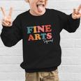 Fine Arts Squad Boho Cute Back To School Fine Arts Graphic Kid Sweatshirt Fine Arts Squad Boho Cute Back To School Fine Arts Graphic Kid Sweatshirt