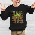 First Day Of 1st Grade Level Begins Back To School Girl Boy Graphic Kid Sweatshirt First Day Of 1st Grade Level Begins Back To School Girl Boy Graphic Kid Sweatshirt