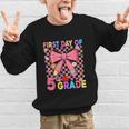 First Day Of 5th Grade Coquette Back To School Girls Kids Graphic Kid Sweatshirt First Day Of 5th Grade Coquette Back To School Girls Kids Graphic Kid Sweatshirt