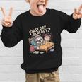 First Day Already Sloth Alarm Clock Back To School Graphic Kid Sweatshirt First Day Already Sloth Alarm Clock Back To School Graphic Kid Sweatshirt
