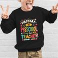 First Day Of Preschool Pre K Student Toddler Back To School Graphic Kid Sweatshirt First Day Of Preschool Pre K Student Toddler Back To School Graphic Kid Sweatshirt