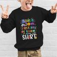 This Is My First Day Of School Boys Girls Kid Back To School Graphic Kid Sweatshirt This Is My First Day Of School Boys Girls Kid Back To School Graphic Kid Sweatshirt
