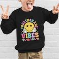 Fourth Grade Vibes Smile Face Back To School Boys Girls Kids Graphic Kid Sweatshirt Fourth Grade Vibes Smile Face Back To School Boys Girls Kids Graphic Kid Sweatshirt