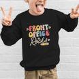 Front Office Rocks Back To School Secretary Admin Staff Tee Graphic Kid Sweatshirt
