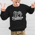 Go Cheer Panthers School Spirit Team Panther Back To School Graphic Kid Sweatshirt Go Cheer Panthers School Spirit Team Panther Back To School Graphic Kid Sweatshirt