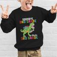 Goodbye 2nd Grade Hello 3rd GradeRex Back To School Graphic Kid Sweatshirt Goodbye 2nd Grade Hello 3rd GradeRex Back To School Graphic Kid Sweatshirt