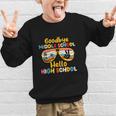 Goodbye Middle School Hello High School Back To School Graphic Kid Sweatshirt Goodbye Middle School Hello High School Back To School Graphic Kid Sweatshirt