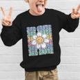 Groovy 3rd Grade Back To School First Day Of Third Grade Graphic Kid Sweatshirt Groovy 3rd Grade Back To School First Day Of Third Grade Graphic Kid Sweatshirt