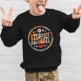 Groovy Student Advocate Appreciation Back To School Graphic Kid Sweatshirt Groovy Student Advocate Appreciation Back To School Graphic Kid Sweatshirt