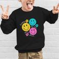 Happy To See Your Face Back To School First Day Of School Graphic Kid Sweatshirt
