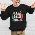 Hello 7th Grade Back To School Video Game Seventh Grade Boys Graphic Kid Sweatshirt Hello 7th Grade Back To School Video Game Seventh Grade Boys Graphic Kid Sweatshirt