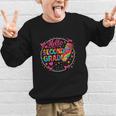 Hello Second Grade Tie Dye Pencil Back To School 2nd Grade Graphic Kid Sweatshirt