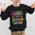 Hello Seventh 7TH Grade Back To School Kids Students Tee Graphic Kid Sweatshirt Hello Seventh 7TH Grade Back To School Kids Students Tee Graphic Kid Sweatshirt