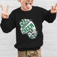 Hornets Cheer Back To School Cheerleading Spirit Green Graphic Kid Sweatshirt Hornets Cheer Back To School Cheerleading Spirit Green Graphic Kid Sweatshirt
