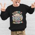 Howdy Preschool Cowgirl Country Western Pre-K Back To School Graphic Kid Sweatshirt Howdy Preschool Cowgirl Country Western Pre-K Back To School Graphic Kid Sweatshirt