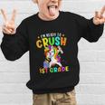 I'm Ready To Crush 1st Grade Dabbing Unicorn Back To School Graphic Kid Sweatshirt I'm Ready To Crush 1st Grade Dabbing Unicorn Back To School Graphic Kid Sweatshirt