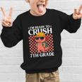 I'm Ready To Crush 7th Grade Axolotl Back To School Graphic Kid Sweatshirt I'm Ready To Crush 7th Grade Axolotl Back To School Graphic Kid Sweatshirt