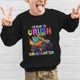 I'm Ready To Crush Kindergarten Dinosaur Dino Back To School Graphic Kid Sweatshirt I'm Ready To Crush Kindergarten Dinosaur Dino Back To School Graphic Kid Sweatshirt