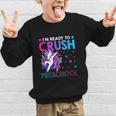 I'm Ready To Crush Preschool Dabbing Unicorn Back To School Graphic Kid Sweatshirt I'm Ready To Crush Preschool Dabbing Unicorn Back To School Graphic Kid Sweatshirt