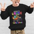 I'm Ready To Crush Third Grade Dinosaur Truck Back To School Graphic Kid Sweatshirt