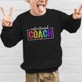 Instructional Coach Appreciation Back To School Graphic Kid Sweatshirt