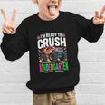 Kids Back To School I'm Ready To Crush Kindergarten For Boys Graphic Kid Sweatshirt Kids Back To School I'm Ready To Crush Kindergarten For Boys Graphic Kid Sweatshirt