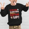 Kindergarten Batter Up Back To School Baseball Player Boys Graphic Kid Sweatshirt Kindergarten Batter Up Back To School Baseball Player Boys Graphic Kid Sweatshirt