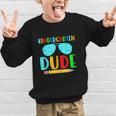 Kindergarten Dude First Day Back To School Kids Boys Graphic Kid Sweatshirt Kindergarten Dude First Day Back To School Kids Boys Graphic Kid Sweatshirt