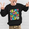 In My Kindergarten Era Groovy Back To School Graphic Kid Sweatshirt In My Kindergarten Era Groovy Back To School Graphic Kid Sweatshirt