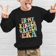 Kindergarten Era Happy Back To School Groovy Kids Boys Girls Graphic Kid Sweatshirt Kindergarten Era Happy Back To School Groovy Kids Boys Girls Graphic Kid Sweatshirt