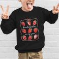 Kindergarten Is My Jam Strawberry Back To School Girls Boys Graphic Kid Sweatshirt Kindergarten Is My Jam Strawberry Back To School Girls Boys Graphic Kid Sweatshirt