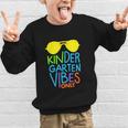 Kindergarten Vibes Only Glow Sunglasses Back To School Graphic Kid Sweatshirt Kindergarten Vibes Only Glow Sunglasses Back To School Graphic Kid Sweatshirt