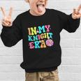 In My Knights Era Back To School Spirit Game Retro Groovy Graphic Kid Sweatshirt In My Knights Era Back To School Spirit Game Retro Groovy Graphic Kid Sweatshirt