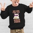My Last First Day Senior 2026 Cat Back To School Class 2026 Graphic Kid Sweatshirt