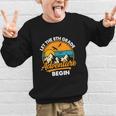Let The 8th Grade Adventure Begin Back To School Graphic Kid Sweatshirt