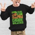 Level 2nd Grade Unlocked Game Pixel Kids Boy Back To School Graphic Kid Sweatshirt