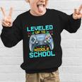 Leveled Up To Middle School Video Gamer Back To School Boys Graphic Kid Sweatshirt Leveled Up To Middle School Video Gamer Back To School Boys Graphic Kid Sweatshirt