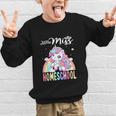 Little Miss Homeschool Back To School Girls Homeschool Graphic Kid Sweatshirt Little Miss Homeschool Back To School Girls Homeschool Graphic Kid Sweatshirt