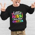 Little Miss Kindergarten Kids Girls Pencil Back To School Graphic Kid Sweatshirt Little Miss Kindergarten Kids Girls Pencil Back To School Graphic Kid Sweatshirt