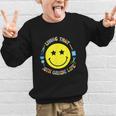 Living That 10th Grade Life Fun Back To School Supply Smile Graphic Kid Sweatshirt
