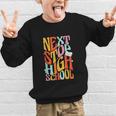 Middle School Gradution Back To School Next Stop High School Graphic Kid Sweatshirt
