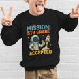 Mission Fifth 5th Grade Accepted Back To School Vintage Graphic Kid Sweatshirt Mission Fifth 5th Grade Accepted Back To School Vintage Graphic Kid Sweatshirt