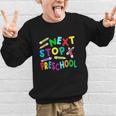 Next Stop Preschool Preschool Back To School 2024 Graphic Kid Sweatshirt