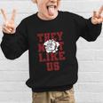 Not Like Bulldog Back To School Spirit M Graphic Kid Sweatshirt Not Like Bulldog Back To School Spirit M Graphic Kid Sweatshirt
