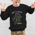Off To Teach Fifth Grade Alligator Back To School Graphic Kid Sweatshirt Off To Teach Fifth Grade Alligator Back To School Graphic Kid Sweatshirt