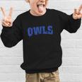 Owls Back To School Spirit B Graphic Kid Sweatshirt Owls Back To School Spirit B Graphic Kid Sweatshirt