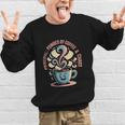 Powered By Coffee Principal Appreciation Back To School Graphic Kid Sweatshirt