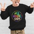 Preschool Crew Team Back To School First Day Of School Graphic Kid Sweatshirt