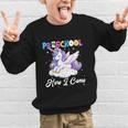 Preschool Here I Come Unicorn Back To School Girl Student Graphic Kid Sweatshirt Preschool Here I Come Unicorn Back To School Girl Student Graphic Kid Sweatshirt